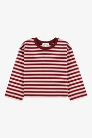 Chandail léger - Enfant fille && BOURGOGNE MULTI