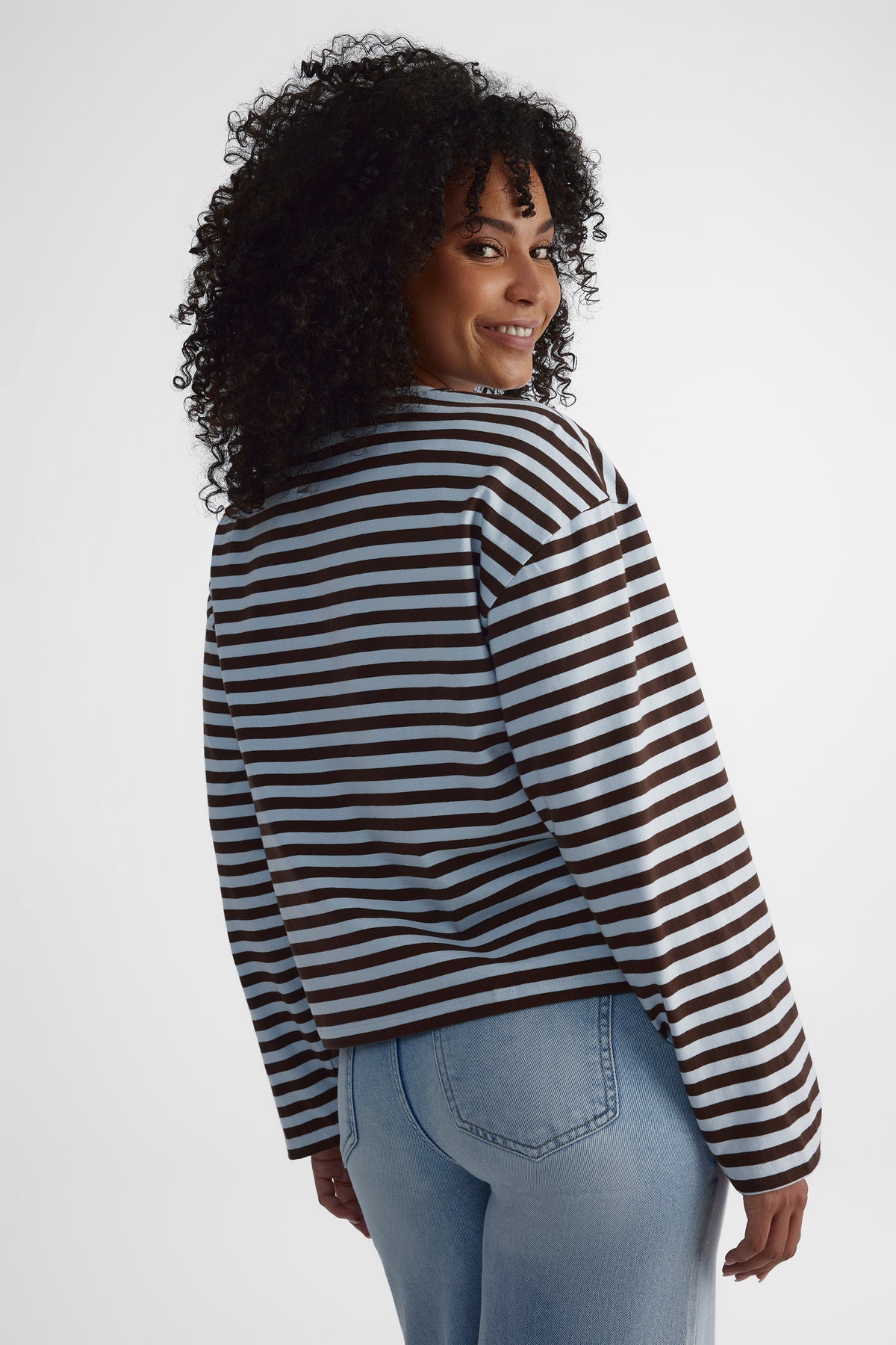 Chandail à manches longues - Femme && BLEU MARINE MUL