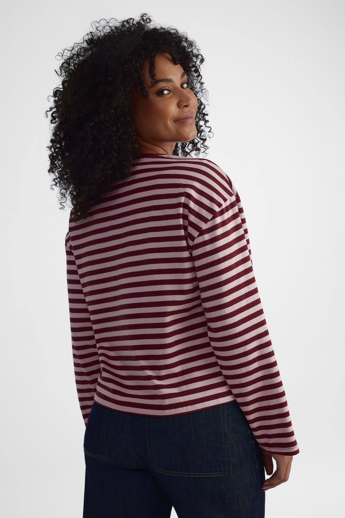 Chandail à manches longues - Femme && BOURGOGNE MULTI