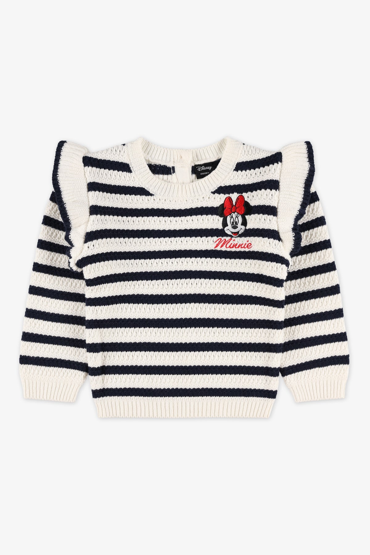 Chandail en tricot Minnie Mouse - Bébé fille && IVOIRE