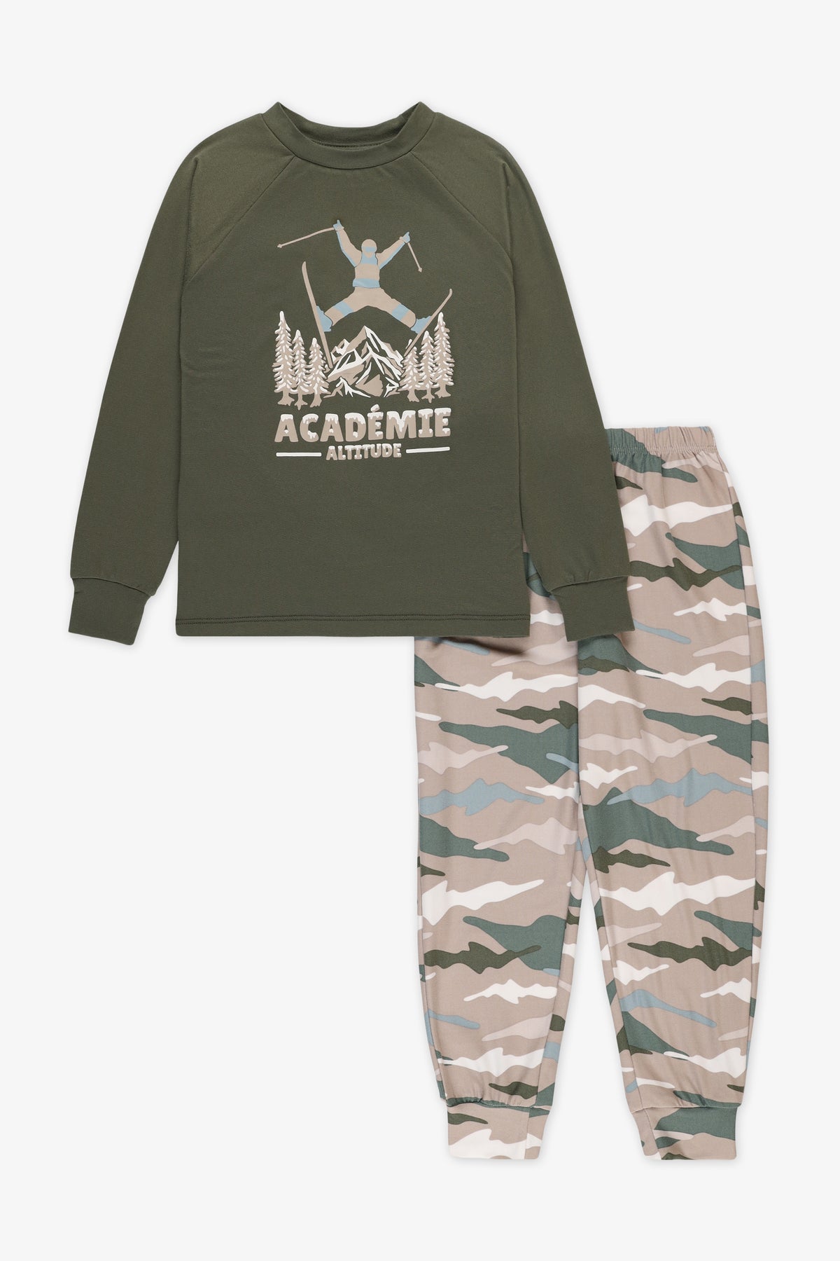 Ensemble extensible 2/35$ - Enfant garçon && KAKI