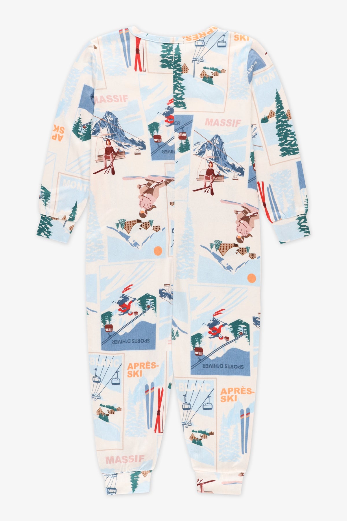 Pyjama une-pièce extensible - Enfant fille && BLANC CASSÉ/MULTI