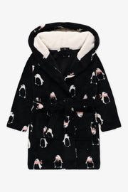 Robe de chambre à capuchon - Enfant fille && NOIR/MULTI