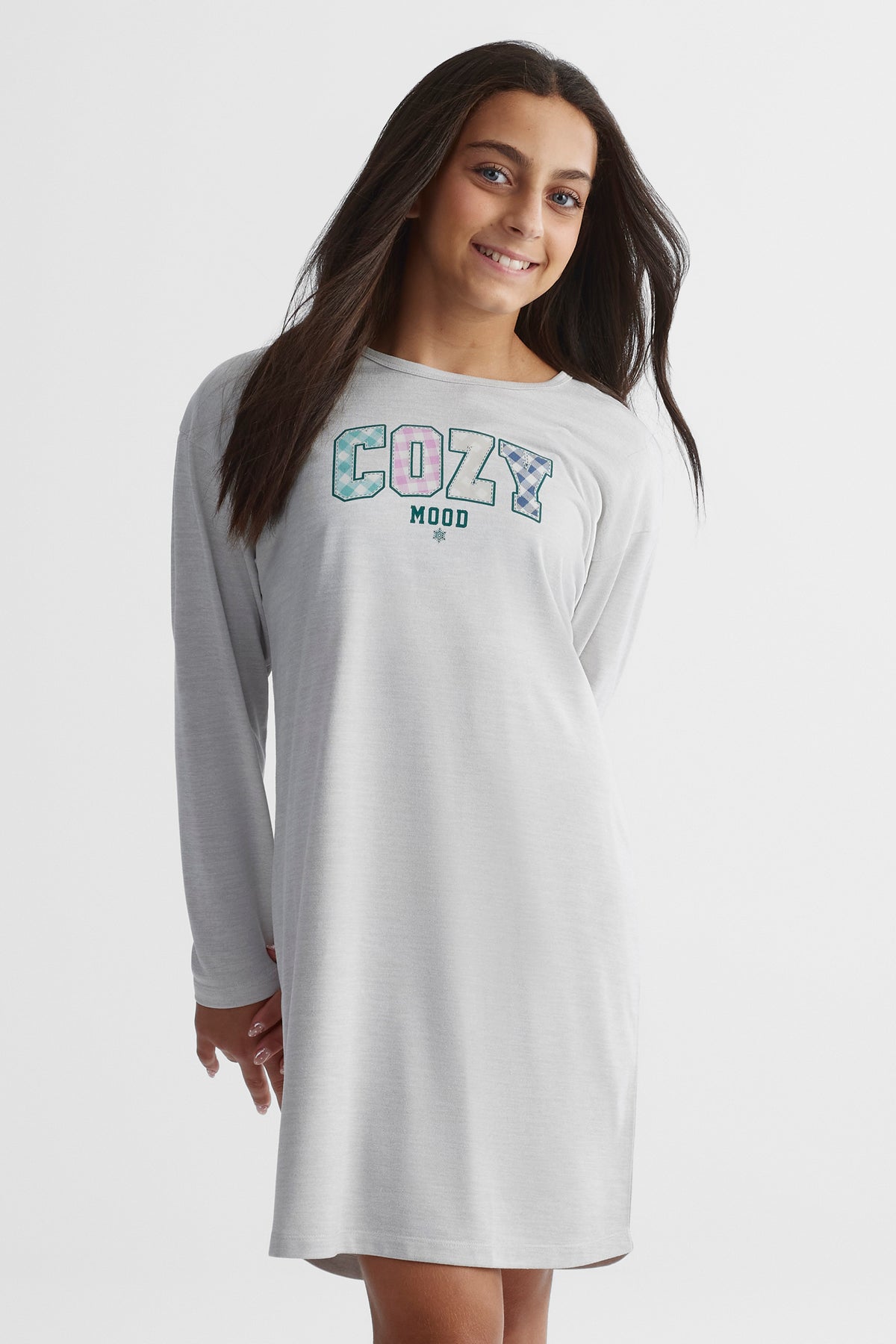 Chemise de nuit - Ado fille && GRIS MIXTE