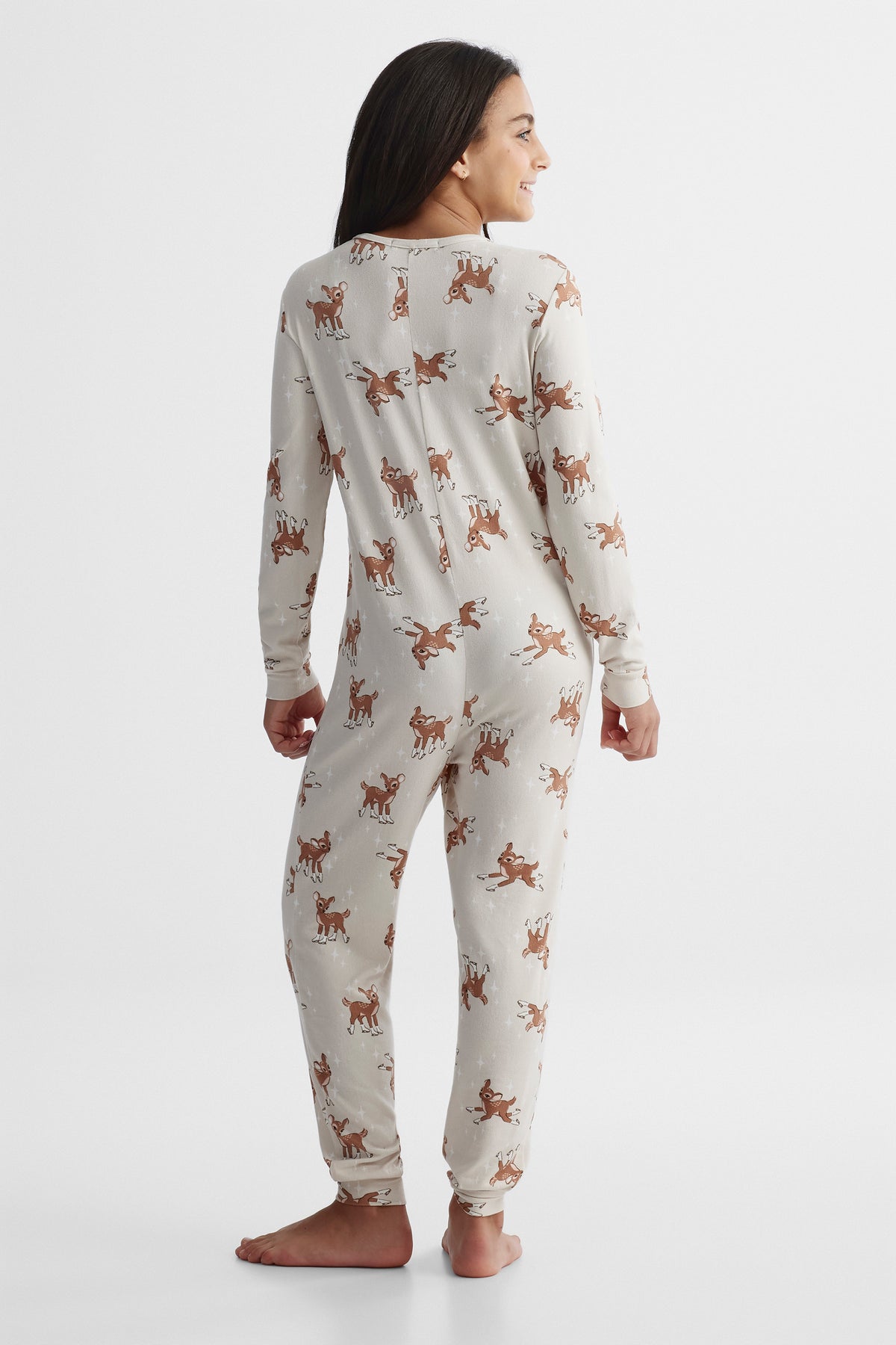 Pyjama une-pièce extensible - Ado fille && BEIGE/MULTI
