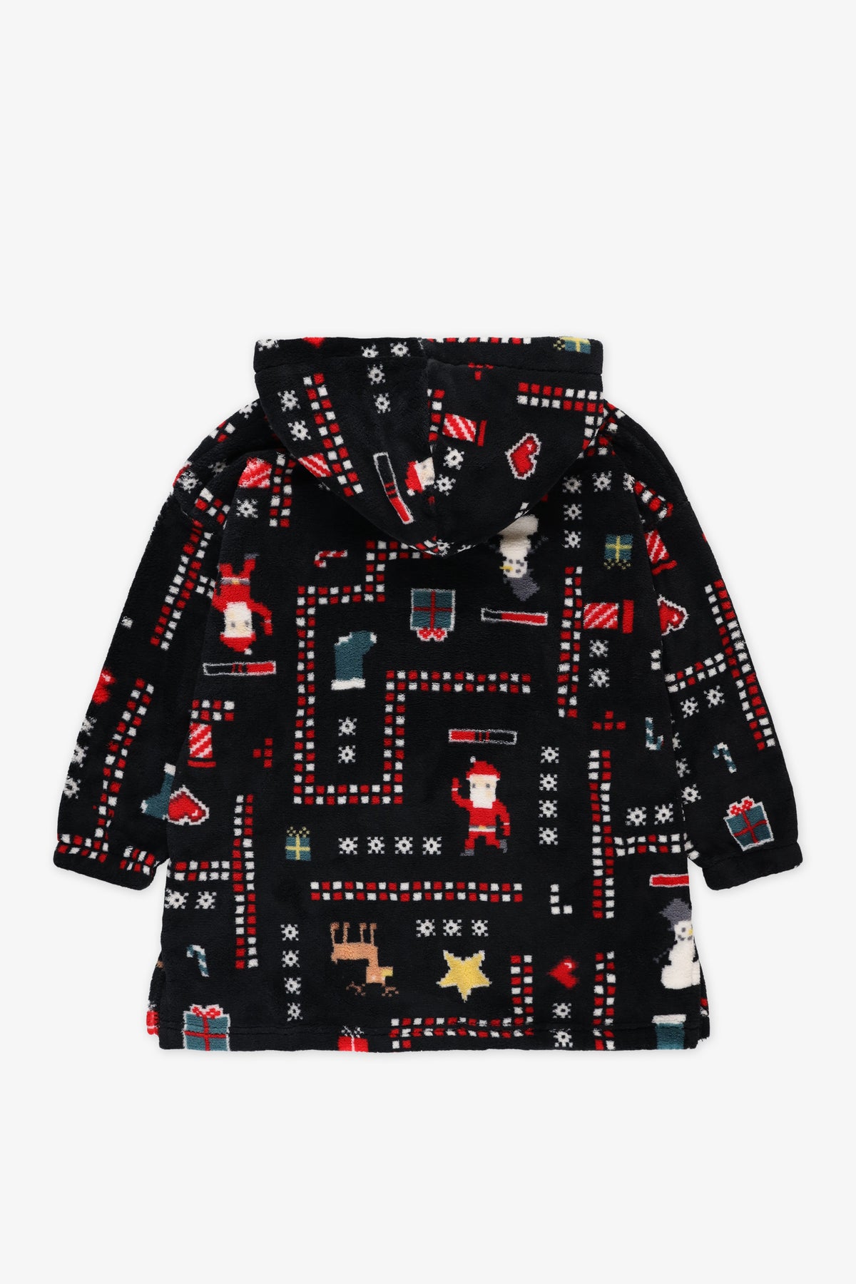 Robe de chambre à capuchon - Enfant garçon && NOIR/MULTI