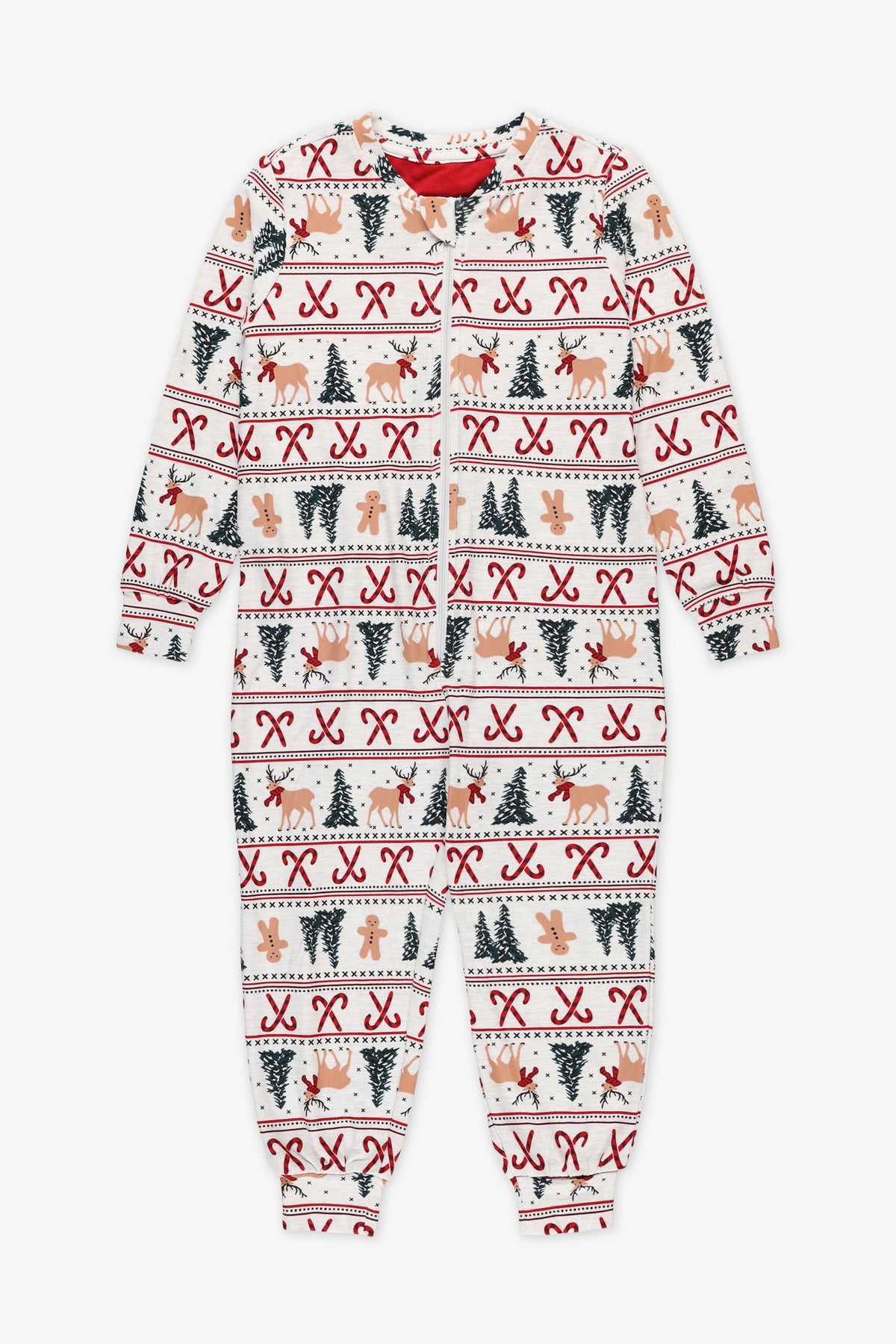 Pyjama une-pièce imprimé - Enfant fille && GRIS MIXTE