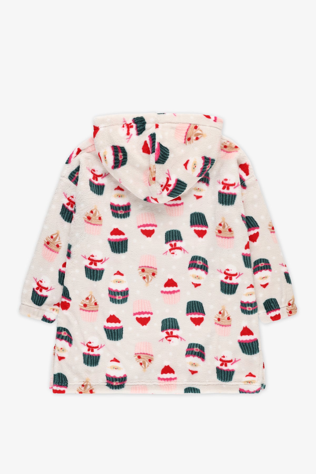 Robe de chambre à capuchon - Enfant fille && BLANC CASSÉ/MULTI