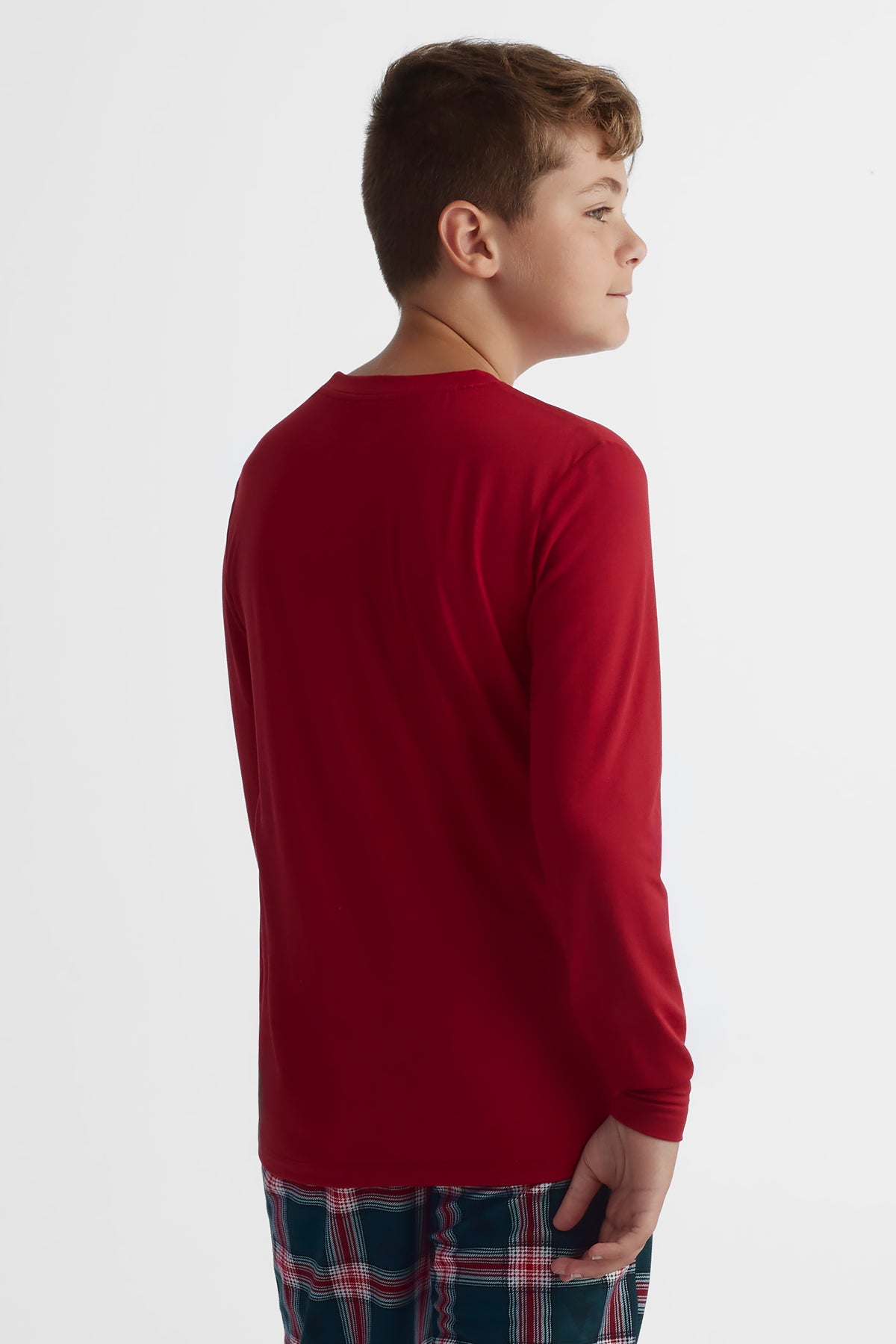 Chandail léger extensible - Ado garçon && ROUGE