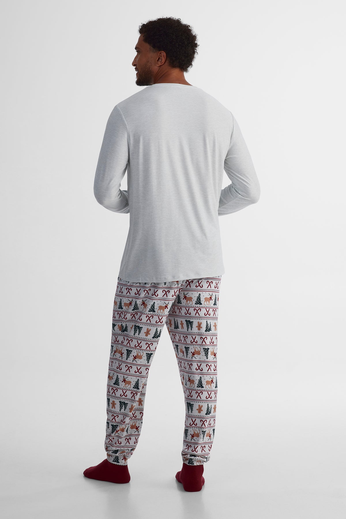 Ensemble imprimé - Homme && GRIS