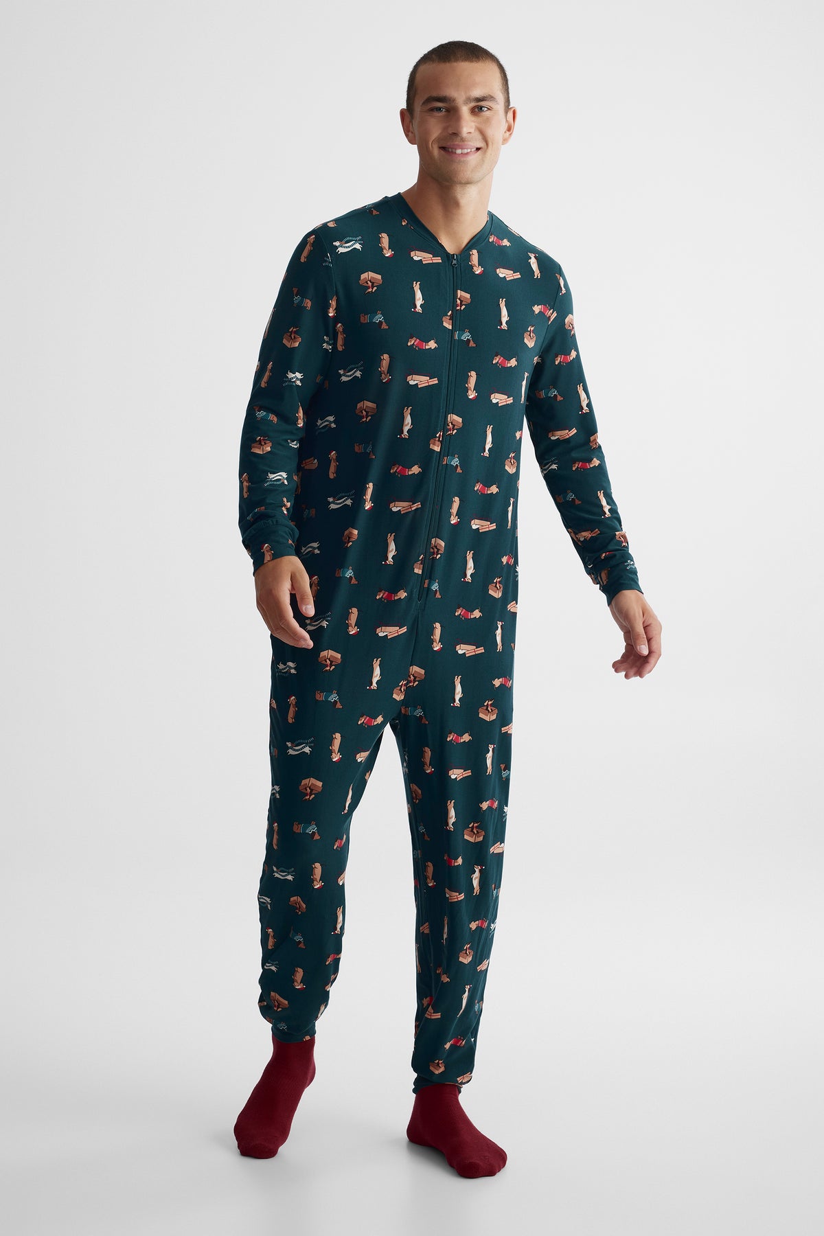 Pyjama une-pièce imprimé - Homme && SARCELLE/MULTI