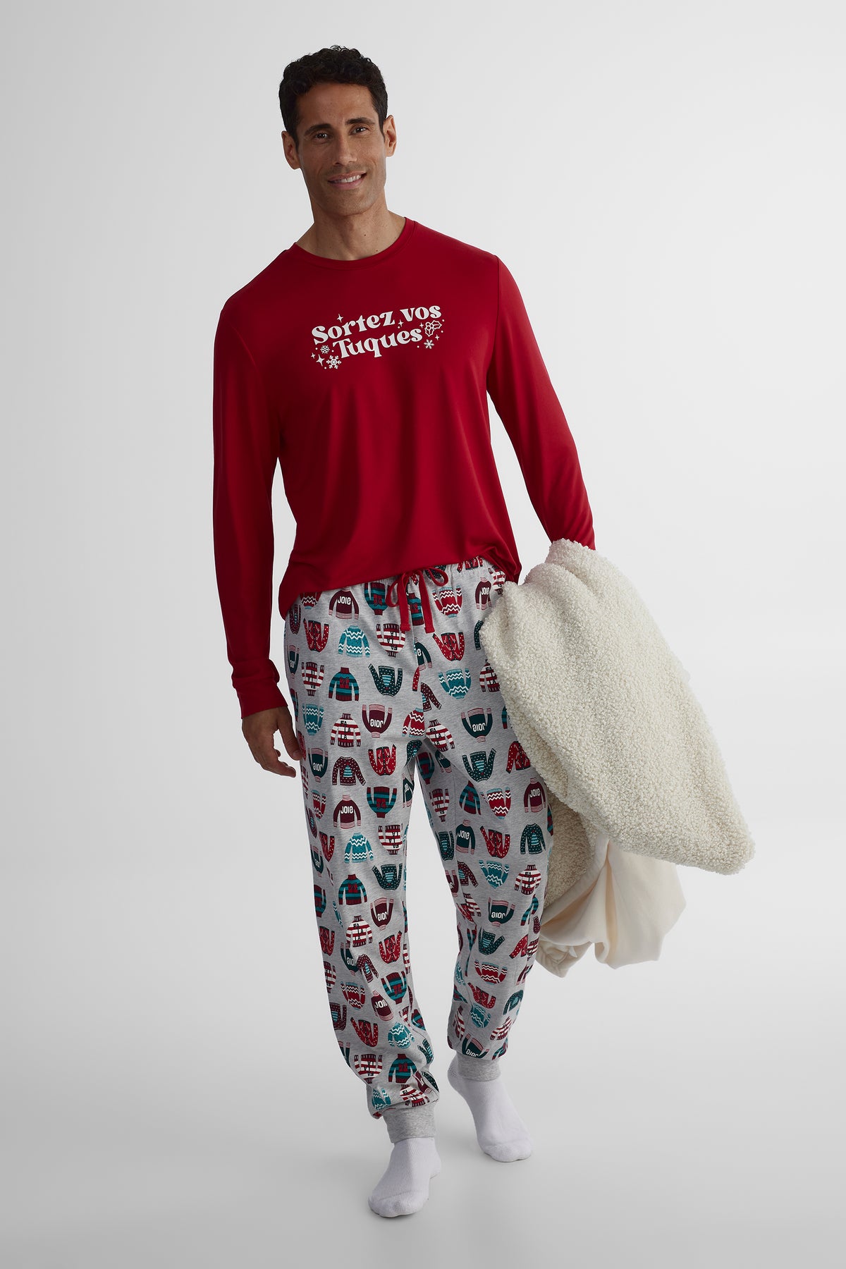 Pantalon côtelé - Homme && GRIS MULTI