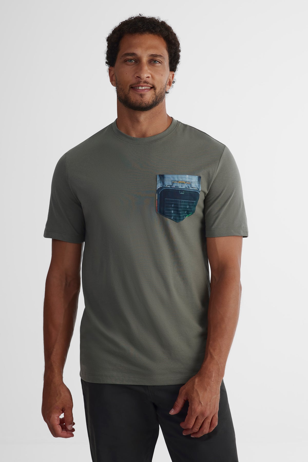 T-shirt imprimé 2/30$ - Homme && GRIS