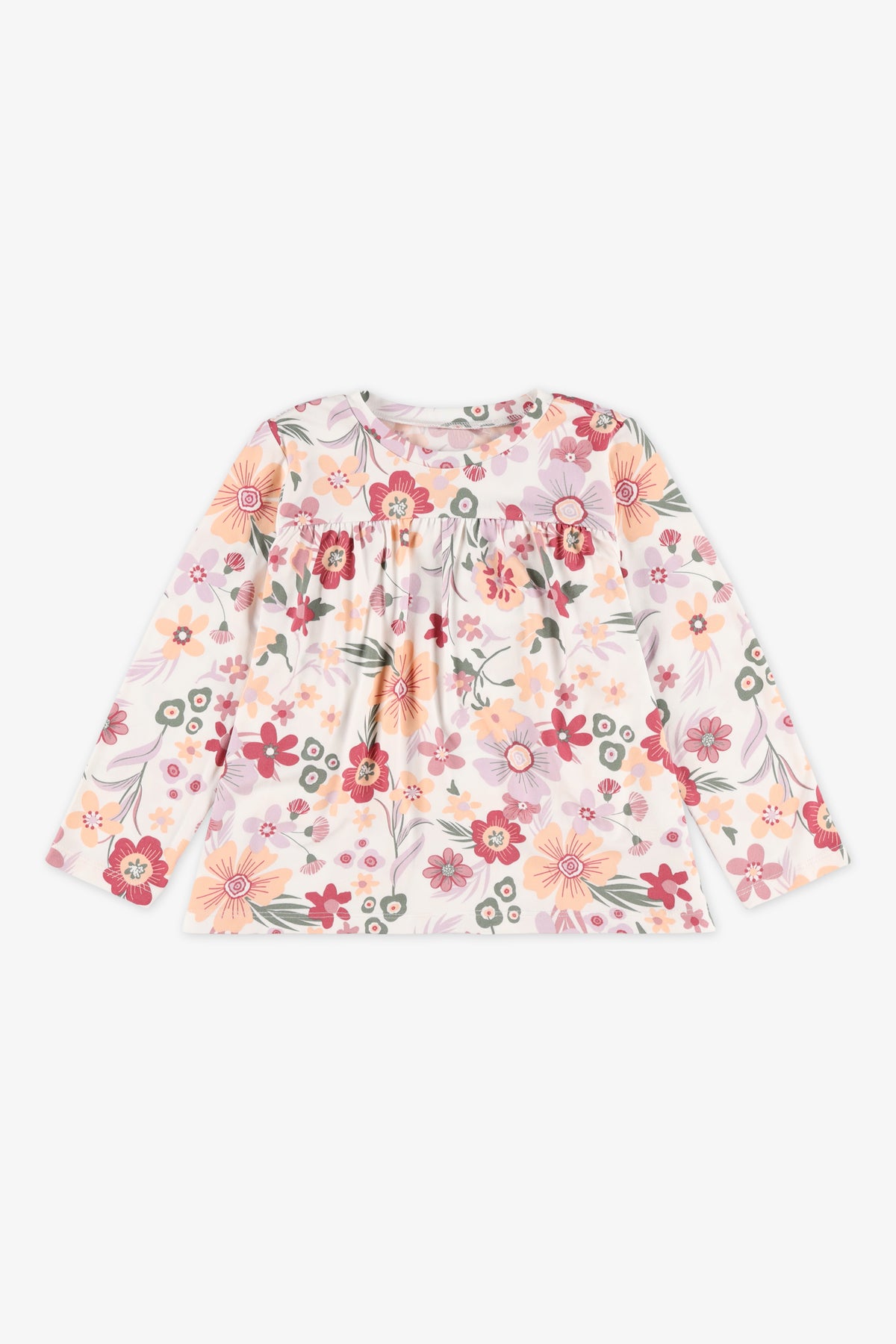 Chandail léger extensible - Bébé fille && BLANC CASSÉ/MULTI