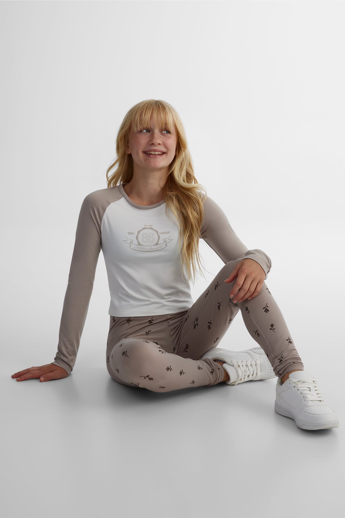 Legging extensible 2/25$ - Ado fille && TAUPE MULTI