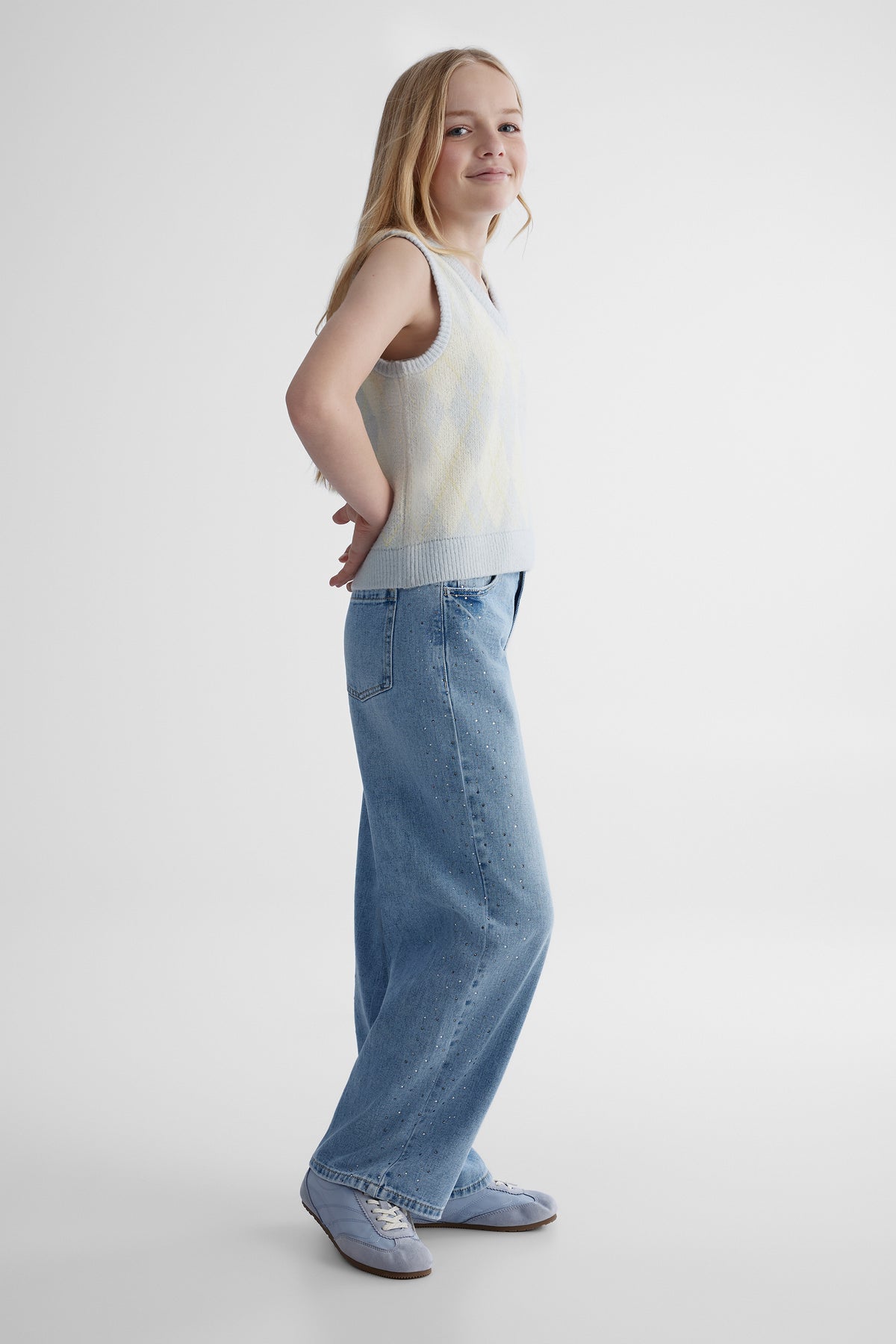 Jean en jean - Ado fille && DENIM MOYEN