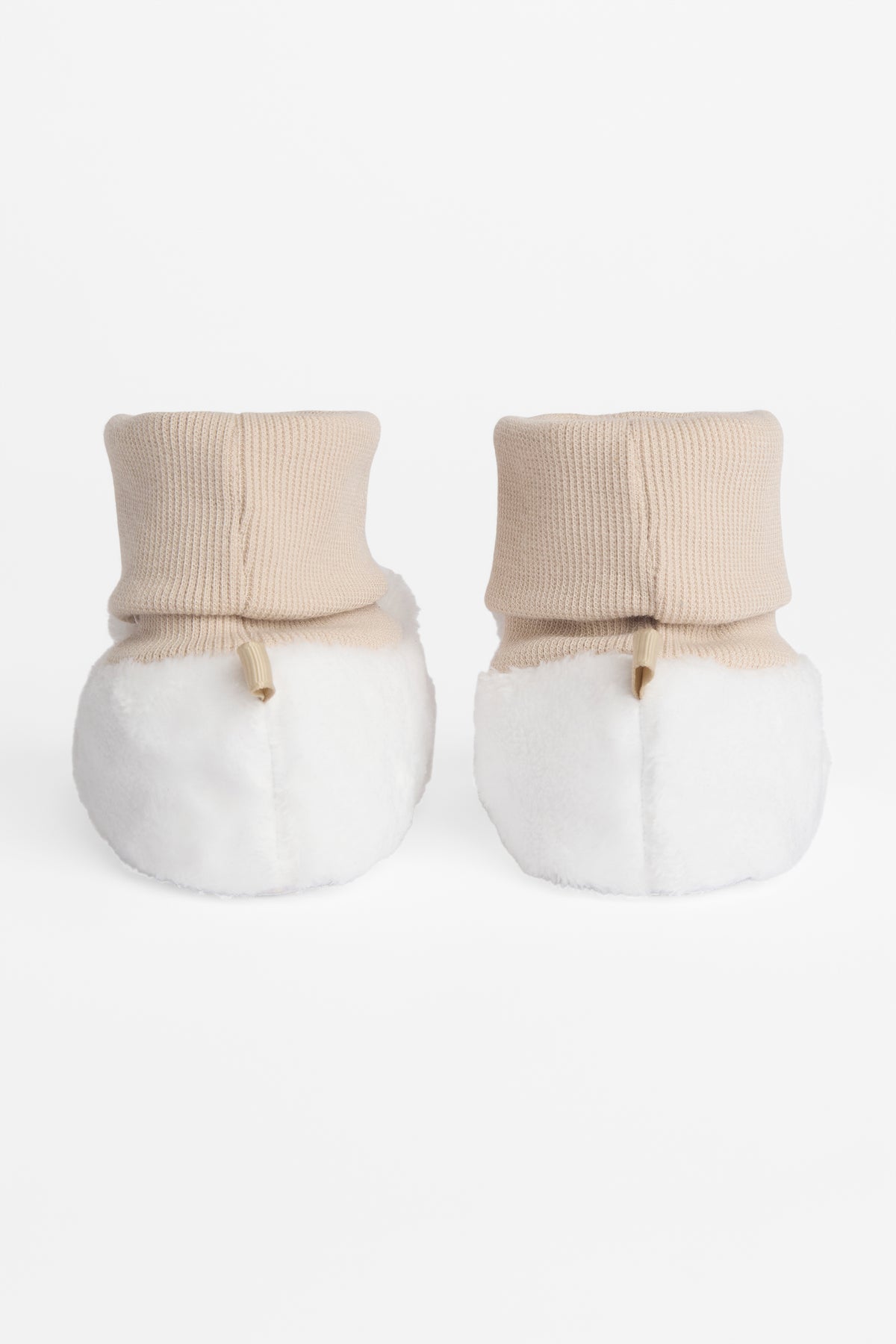 Pantoufles bottillons côtelée - Bébé fille && BEIGE/MULTI