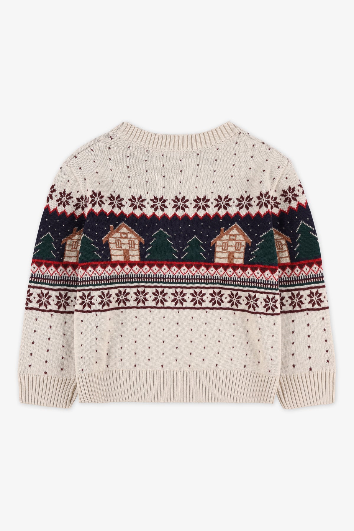 Chandail en tricot imprimé - Bébé fille && BEIGE/MULTI