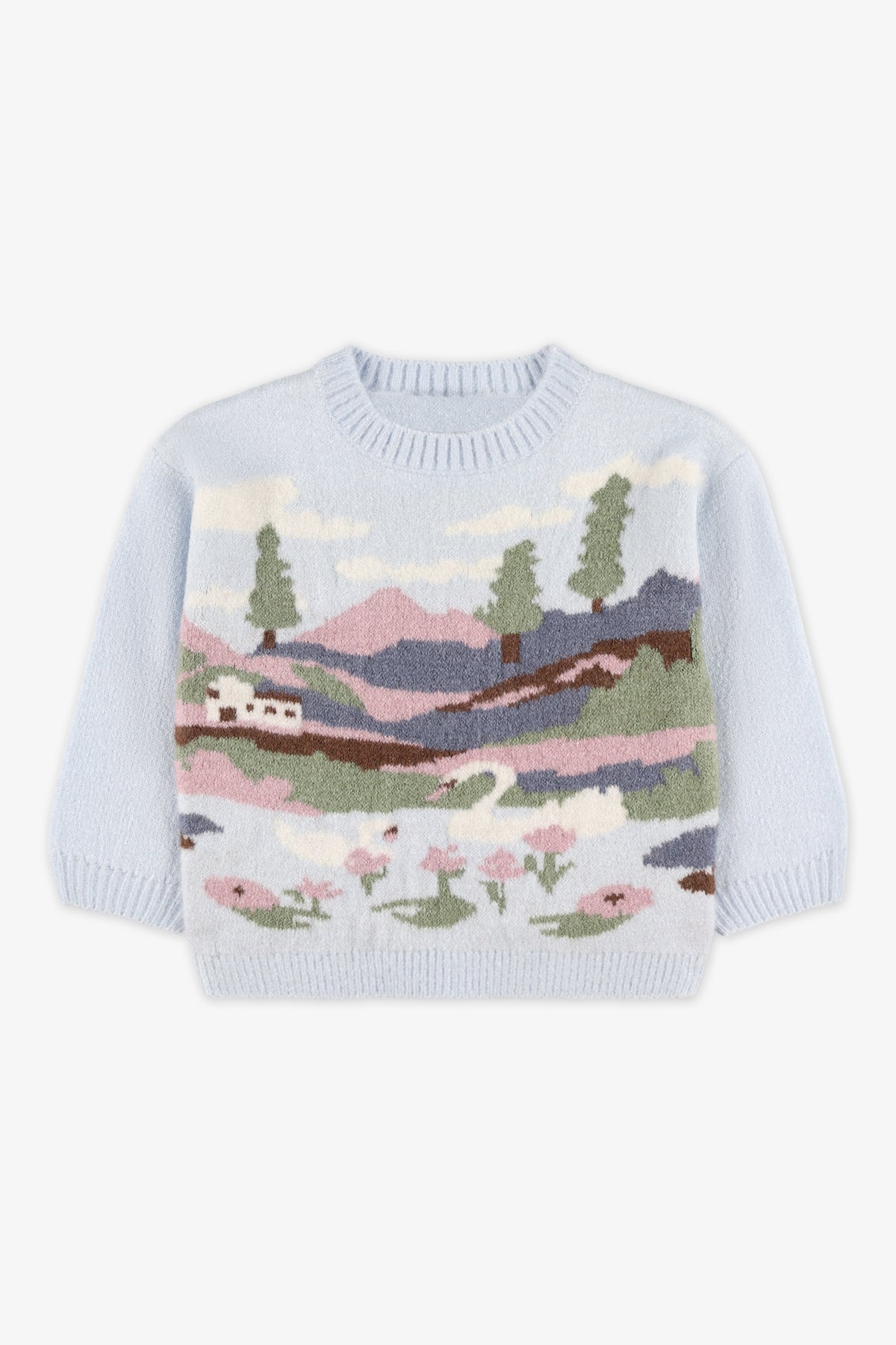 Chandail en tricot - Bébé fille && BLEU PALE