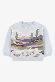 Chandail en tricot - Bébé fille && BLEU PALE