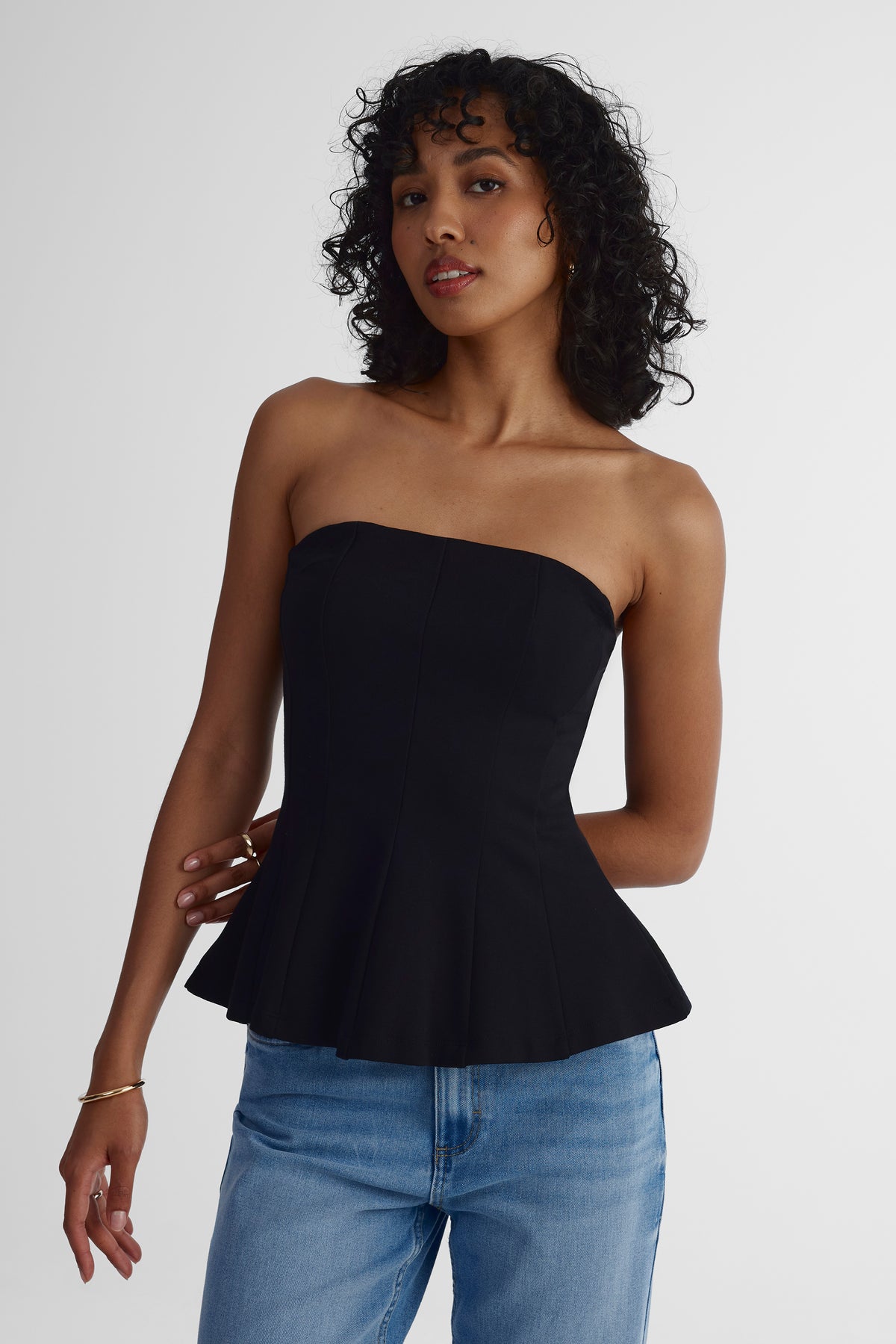 Haut tube extensible - Femme && NOIR