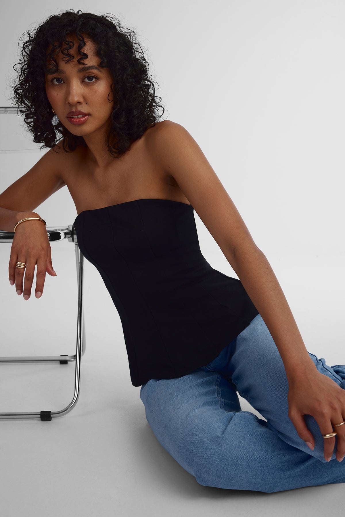 Haut tube extensible - Femme && NOIR