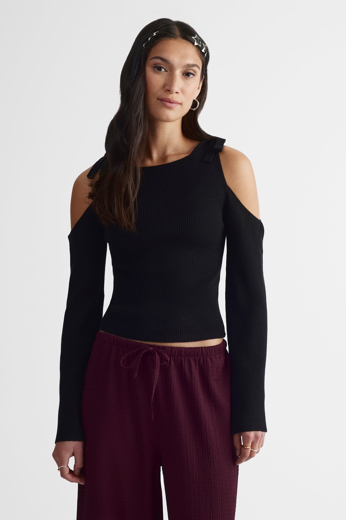 Chandail en tricot - Femme && NOIR
