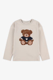 Chandail léger extensible - Enfant fille && BEIGE