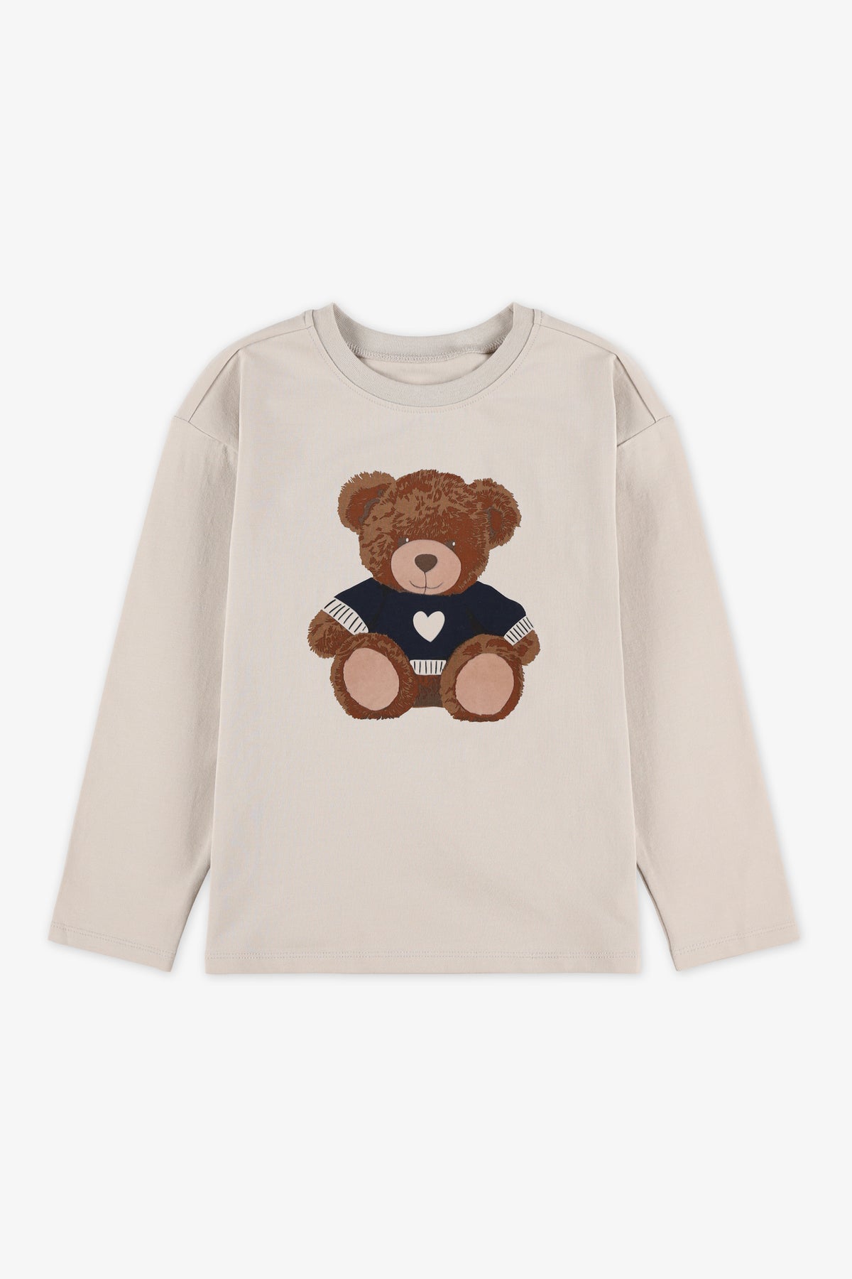 Chandail léger extensible - Enfant fille && BEIGE