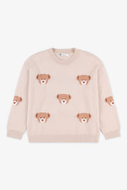 Chandail en tricot - Enfant fille && BLANC CASSÉ/MULTI