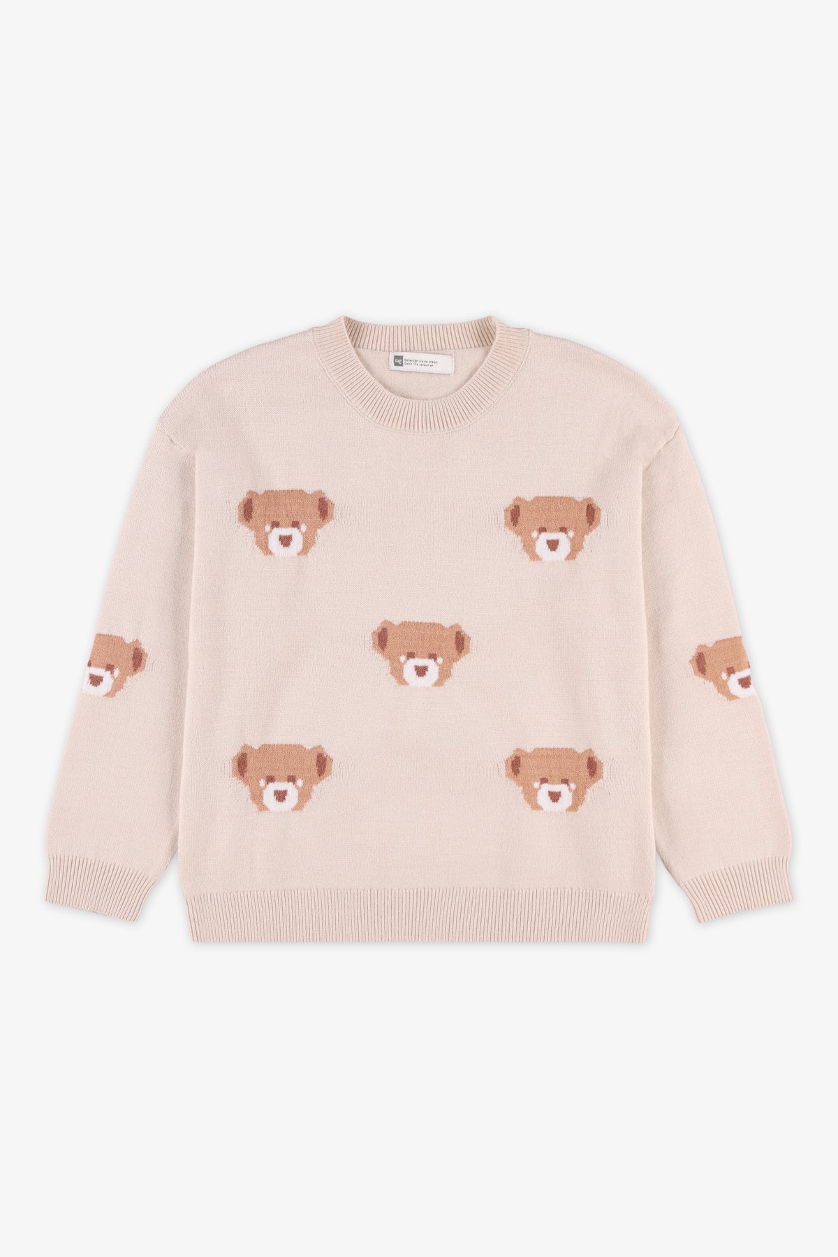 Chandail en tricot - Enfant fille && BLANC CASSÉ/MULTI