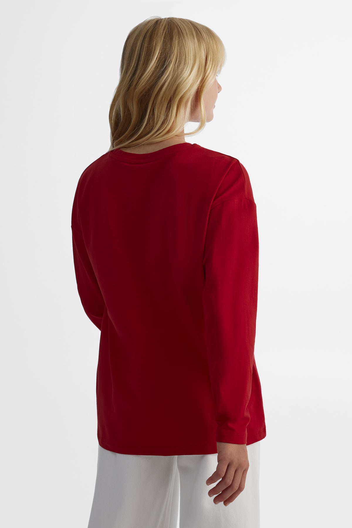 Chandail léger extensible - Ado fille && ROUGE