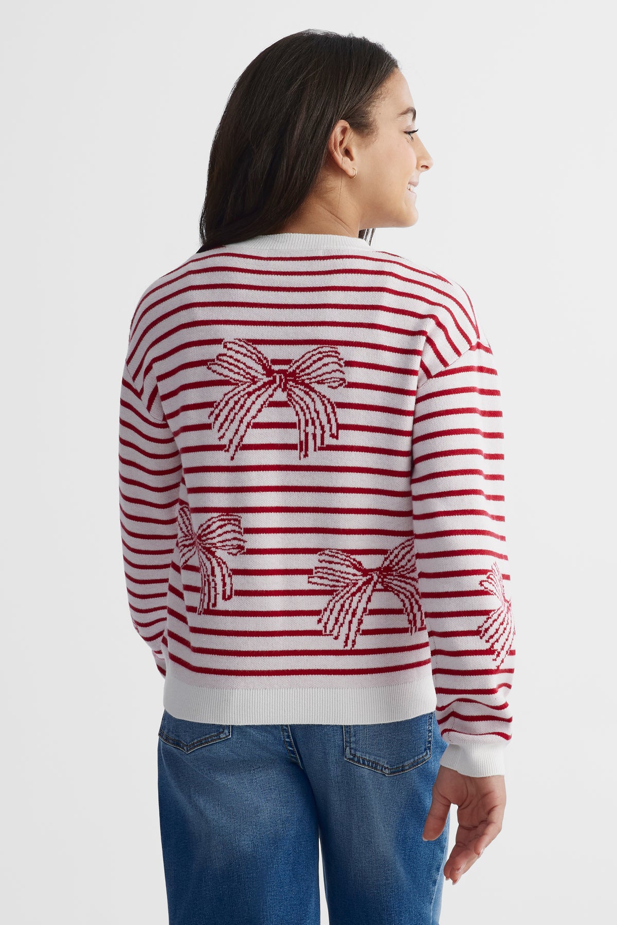 Chandail en tricot - Ado fille && ROUGE/MULTI