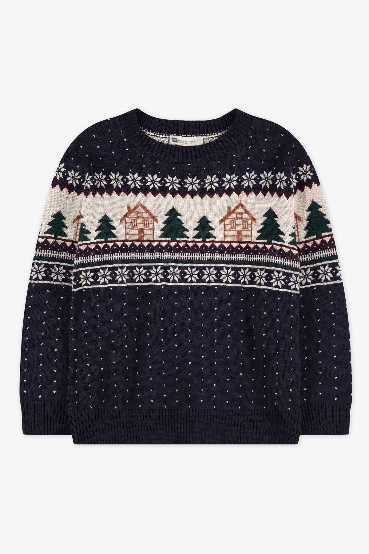 Chandail en tricot imprimé - Bébé garçon && BLEU MULTI