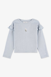 Chandail léger extensible - Enfant fille && BLEU MIXTE
