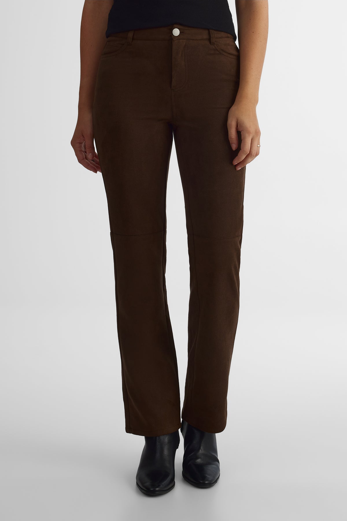 Pantalon extensible - Femme && BRUN