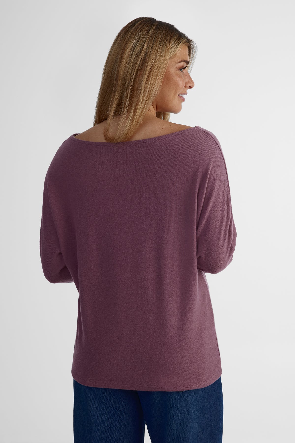 Chandail en tricot extensible - Femme && MAUVE