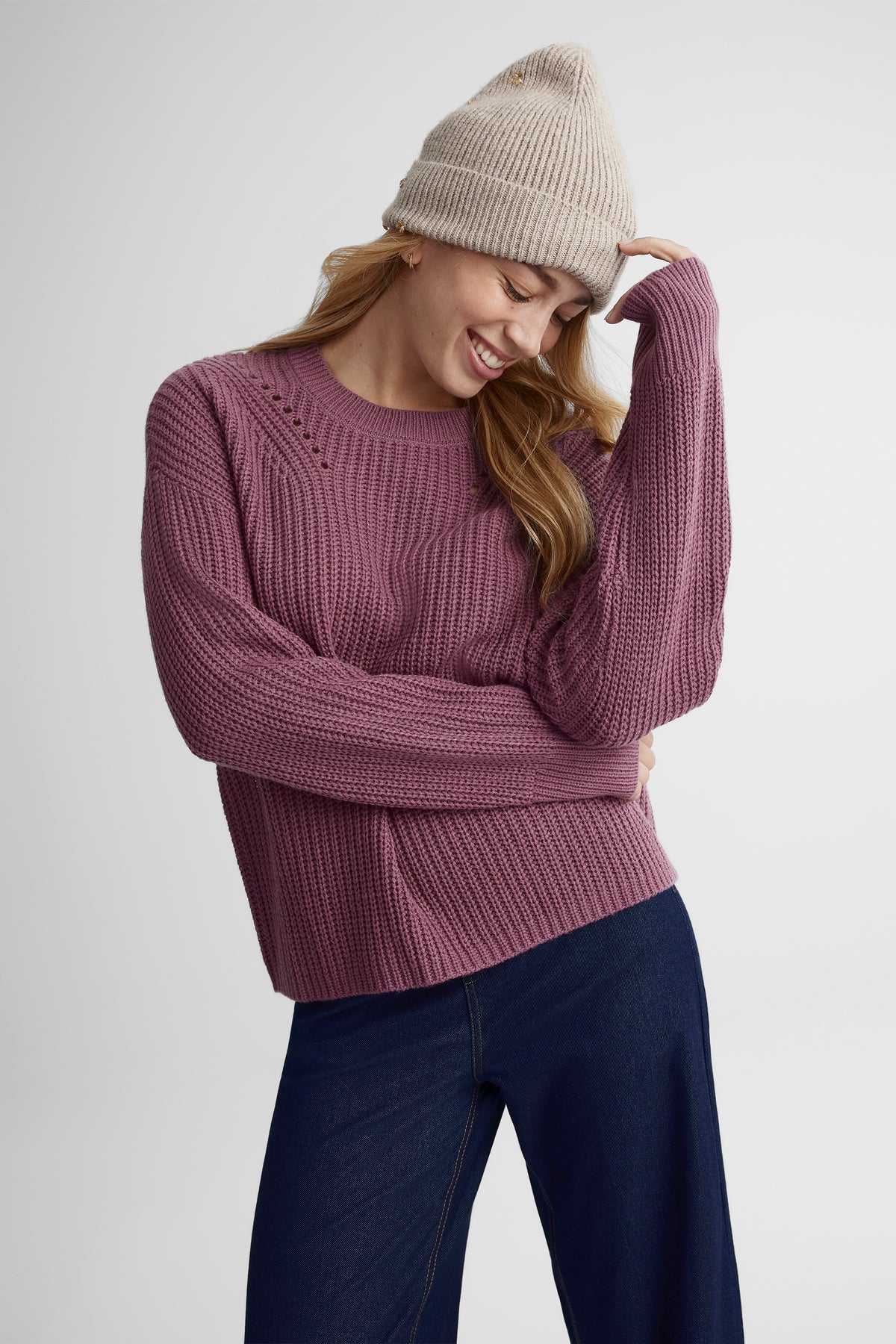 Chandail en tricot - Femme && MAUVE