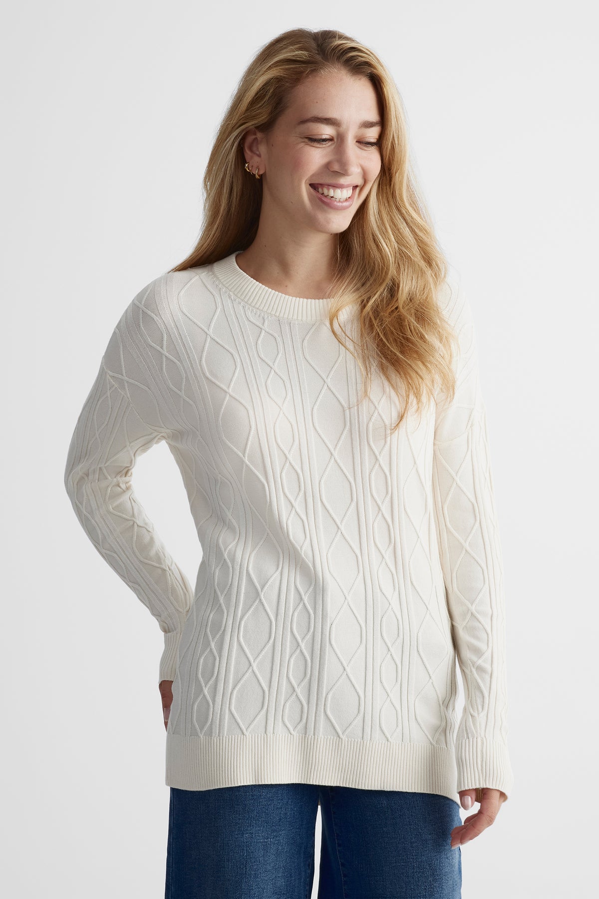 Chandail en tricot - Femme && BEIGE
