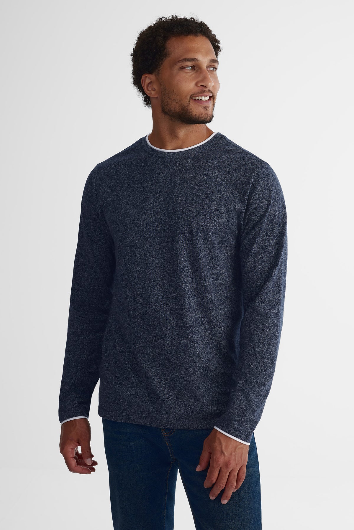 Chandail léger - Homme && MARIN MIXTE