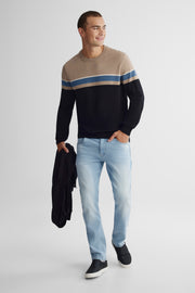 Chandail en tricot - Homme && NOIR/MULTI