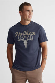T-shirt 2/30$ - Homme && BLEU