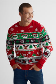Chandail en tricot - Homme && ROUGE