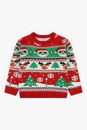 Chandail en tricot - Enfant garçon && ROUGE
