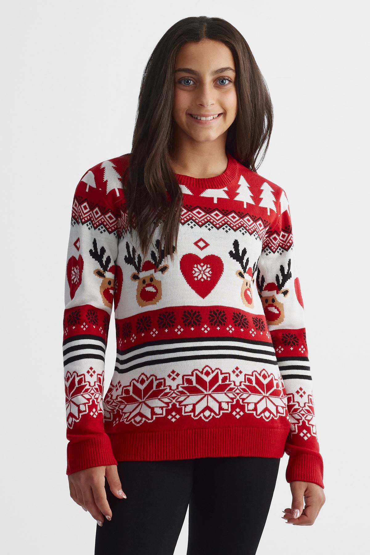 Chandail en tricot - Ado fille && BLANC