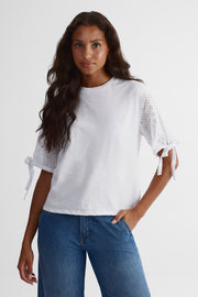 T-shirt à manches courtes - Femme && BLANC