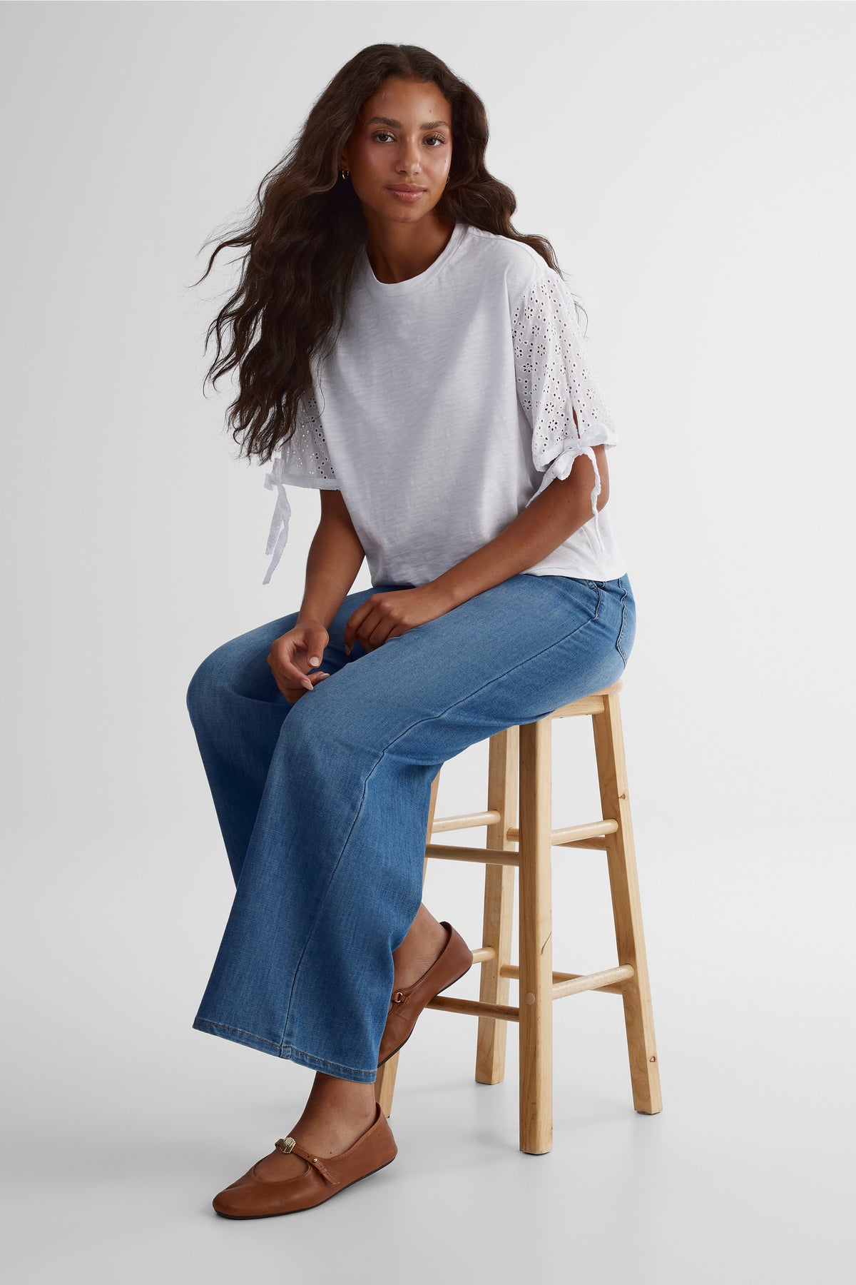 T-shirt à manches courtes - Femme && BLANC