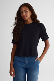 T-shirt à manches courtes - Femme && NOIR
