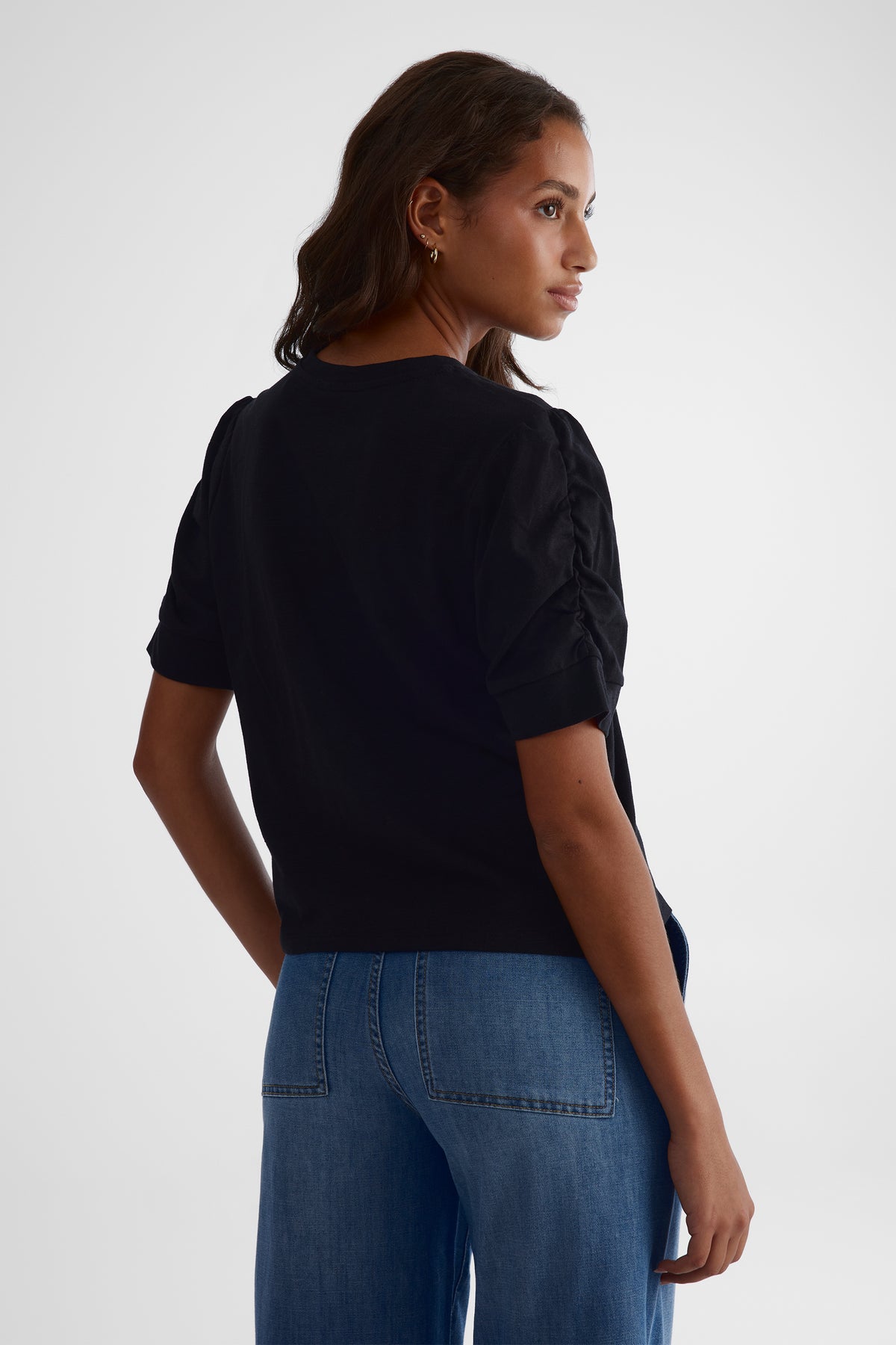 T-shirt à manches courtes - Femme && NOIR