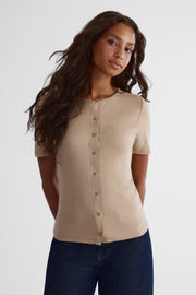 T-shirt à manches courtes - Femme && OATMEAL